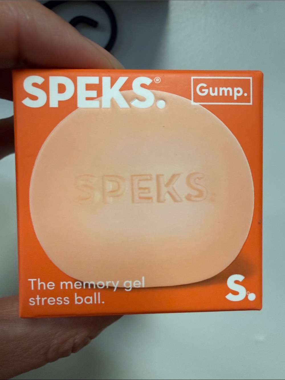 Gump Peach Memory Gel Stress Ball for Kids